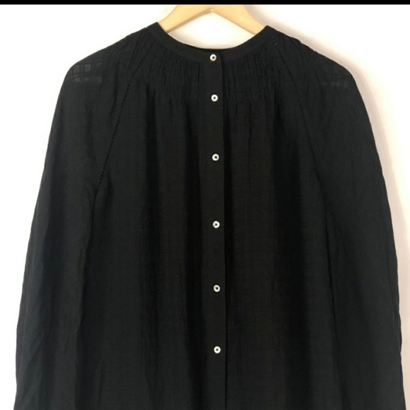 J CREW POINT SUR BUTTON DOWN LACE TRIM TOP SIZE MEDIUM - Picture 4 of 4